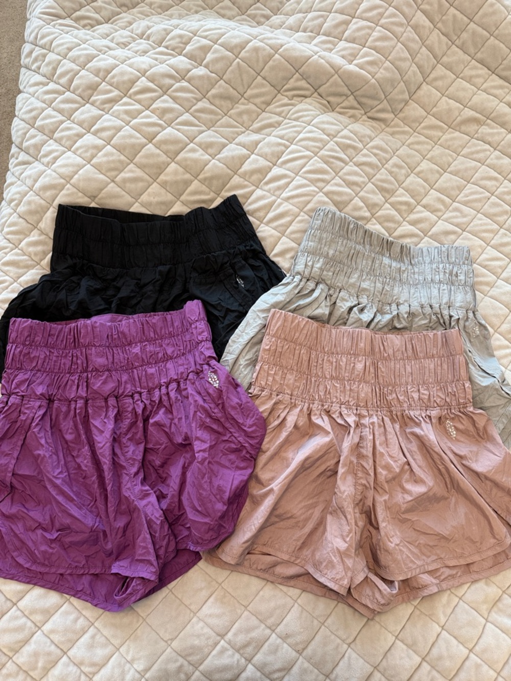 4 pair of medium Free People Way Home Shorts